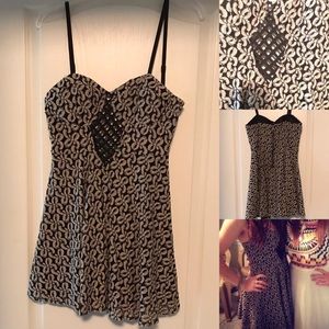 Black lattice dress size medium